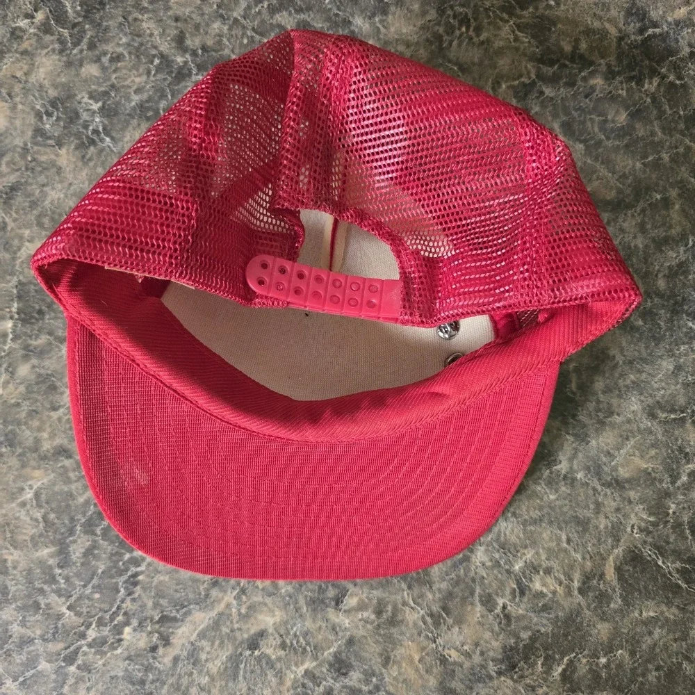 Vintage Boy Scouts BSA Troop 510 Kingsford MI Red Trucker‎ Hat w/ 4 Scout Pins